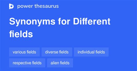 fieldssynonym
